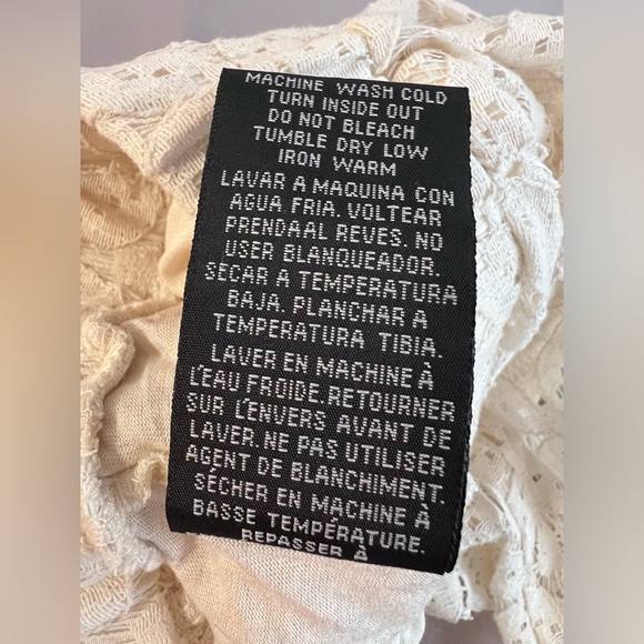 Boom Boom Jeans Ivory Lace Pants with Underlining Shorts‎  - Size Medium - Picture 9 of 12